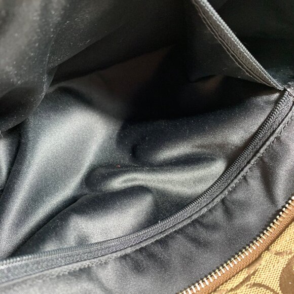 COACH Gallery Signature Jacquard North South Tote Shoulder Bag F16566 + Tag - Picture 10 of 12